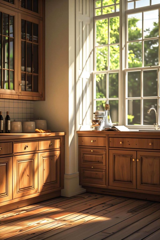 Timeless Shaker style kitchen cabinets in off-white, featuring classic design with modern appliances in a functional kitchen.