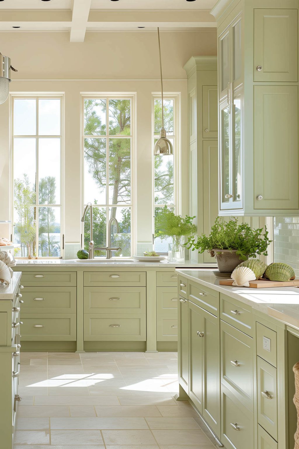 Elevate Your Kitchen With Sage Green Cabinet Wrap
