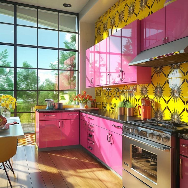 40+ Atomic Age Retro Pink Kitchen Ideas - Living Chic