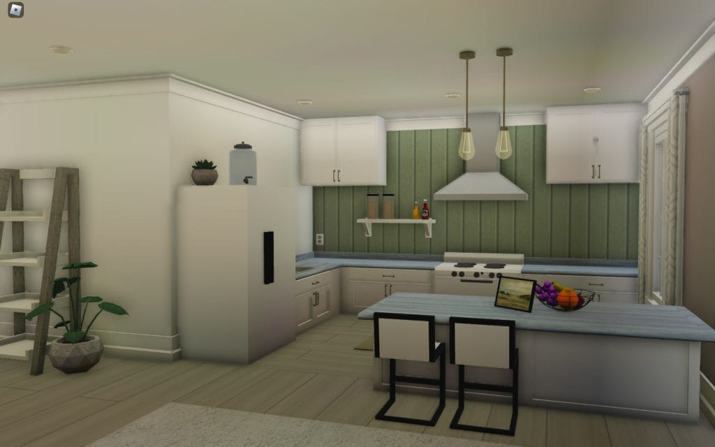 Compact and practical kitchen with a simple layout and essential features.