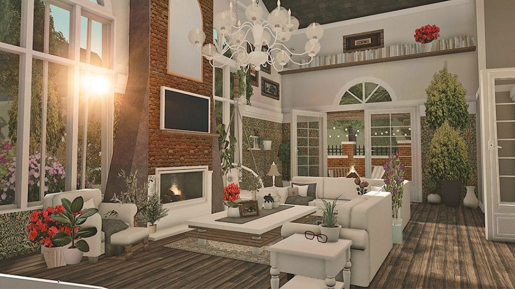 A family-friendly suburban living room with soft tones, functional furniture, and a welcoming atmosphere.