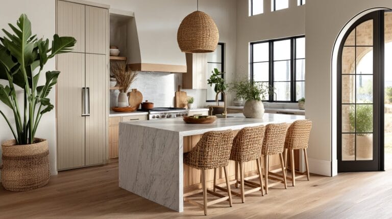 Kitchen Stone and Clay Backsplashes That Feel Warm, Textured, and Timeless