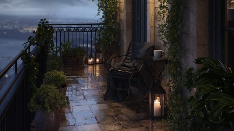 Moody Balcony Ideas for Cozy Evenings Outside